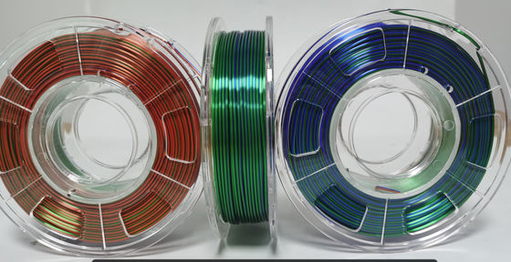 Pla Abs Tpu Triple Color Filament، 0.02mm / 0.05mm 3D Filament