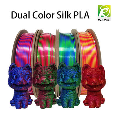 خيوط ملونة للرحلة ثنائية اللون من الحرير لخيوط PLA للطابعة FDM ثلاثية الأبعاد