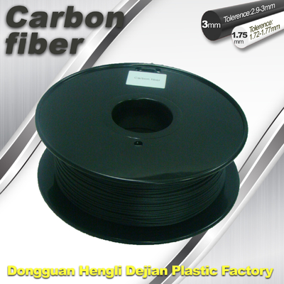 ألياف الكربون 3d الطباعة خيوط. اللون الأسود، 0.8kg / لفة، 1.75mm 3.0mm