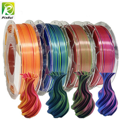 Dual Color Pla Filament silk 1.75 mm 3d printer رخيص 2 color