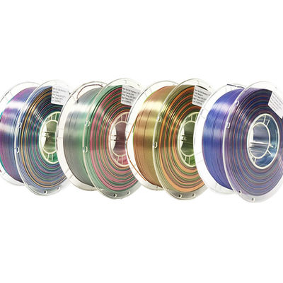 PINRUI قوس قزح PLA حريري PLA 1.75mm 1kg متعدد الألوان PLA لون خط الدرجة الخيط للطباعة 3d