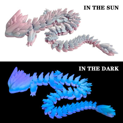 PINRUI Glow Rainbow PLA 1kg 1.75mm تغيير اللون في الظلام للطابعة ثلاثية الأبعاد