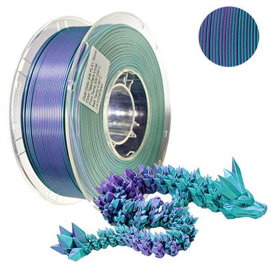 PINRUI نسيج PLA الحريري مزدوج الألوان 1.75mm طابعة ثلاثية الألوان حريري PLA 1kg (2.2lbs)