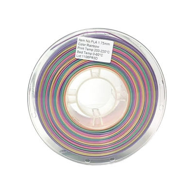 PINRUI PLA قوس قزح 1.75mm 3D طابعة خيط