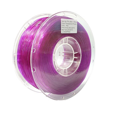 TPU عالية المرونة 1.75mm / 3.0mm ، خيط مرن للطباعة ثلاثية الأبعاد