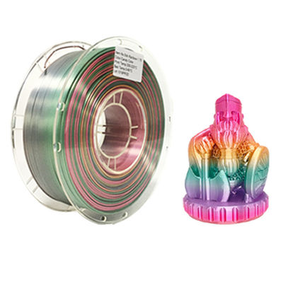 PINRUI قوس قزح PLA حريري PLA 1.75mm 1kg متعدد الألوان PLA لون خط الدرجة الخيط للطباعة 3d