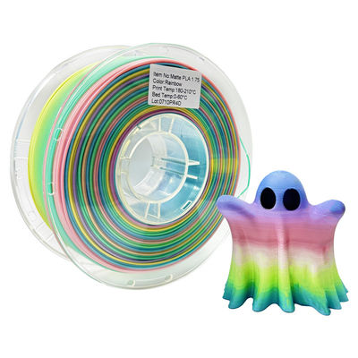 طابعة PINRUI 3D Filament Rainbow Dreamy Color 1.75mm 1kg ألوان متعددة تناسب معظم طابعات FDM