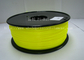 أصفر داكن عبس خيوط، خيوط 3D الطباعة المواد البلاستيكية 1.75 / 3MM