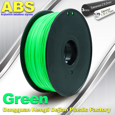 تخصيص green1.75mm / 3.0mm 1.0KgG / لفة عبس خيوط الطابعة 3D